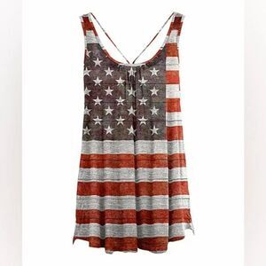 Lily Stars & Stripes Sleeveless Tunic sz Sm